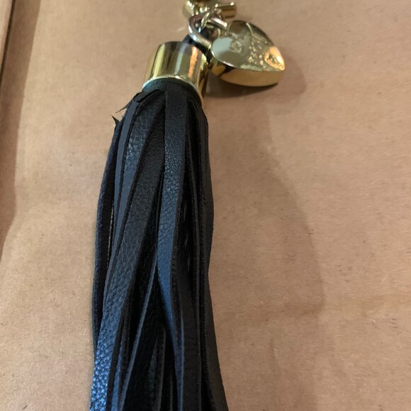 Betsey Johnson Black Tassel and Charm - Picture 3 of 3